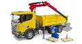 BRUDER Scania Super 560R Baustellen- LKW Kran und 2 Paletten (63,99 EUR/Stück)