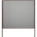 Insektenschutzrollo für Dachfenster, hecht international, transparent, verschraubt braun 160 cm x 180 cm