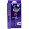 Gillette Venus Rasierer Deluxe Smooth Swirl inkl. 3 Klingen – Präzise & Sanft