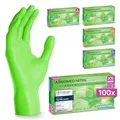 100x ARNOMED Einweghandschuhe Grün, Nitrilhandschuhe XS, Einmalhandschuhe, Handschuhe Einweg puderfrei, latexfreie Gummihandschuhe, Einweghandschuhe in XS, S, M, L & XL verfügbar