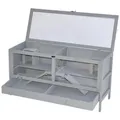 nanook Kleintierkäfig Kleintierkäfig Hamsterkäfig Grau 92 x 34 x 48 cm
