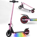 Elektro-Kinderroller 6,5'' E-Roller für 6-12 Jahren, 60Wh, max. 5-8km, klappbar Belastbarkeit 50kg, 14km/h, faltbarer Cityroller, mit Beleuchtung, EBS