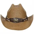 Fox Outdoor Strohhut mit Hutband Georgia braun Sonnenhut Cowboyhut Westernhut