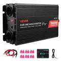 VEVOR 1500W Wechselrichter 12V DC auf 230V AC Reiner Sinus Fernbedienung USB