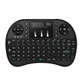 i8+ 2.4Ghz LED Backlit Mini Wireless Keyboard with Touch Pad FRA Layout - AZERTY