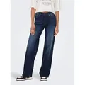 ONLY 5-Pocket-Jeans ONLMADISON – Weite Jeans mit hoher Taille und 5-Pocket-Design weit, modisch, Denim, Baumwollmischung blau XL (42)