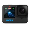 GoPro HERO12 Black Action-Cam, wasserdicht bis 10m, 5,3K/60fps, 27MP, 156° Weitwinkel