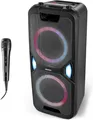 Medion MD44468 Bluetooth Party-Soundsystem inkl. Mikrofon Karaoke, UKW Radio AUX