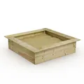 WICKEY Sandkasten Holz Sandkiste King Kong 120 x 120 für Kinder, Buddelkiste, Spielplatz im Garten aus Holz, langlebiger Abenteuerspielplatz für Kinder