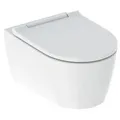 Geberit Wand-Tiefspül-WC ONE mit WC-Sitz weiß Designabdeckung weiß KT