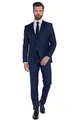 Steffen Klein Herren Designer Anzug - Slim Fit - Größe 102 - Zweiteiler Business Anzug - Blau