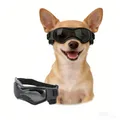 Hundebrille UV-Schutz Winddicht Staubdicht Anti-Nebel Verstellbar Schwarz