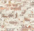 Bruchstein Mauer Vliestapete terra creme Naturstein verwittert 36929-1
