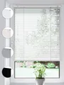 Sonello Jalousie Klemmfix ohne u. mit Bohren 30cm x 100cm Weiß Aluminium Jalousette, Inkl. Halterung für Decken- u. Wandmontage Alu Jalousie Fenster u. Tür, Blickdicht freihängend, weiß