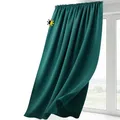 BEAUTEX Verdunkelungsgardine mit Kräuselband U-Band, Blackout Vorhang Blickdicht abdunkelnd, Größe und Farbe wählbar (Breite: 140 cm, Höhe: 175 cm, Petrol)