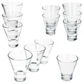 MamboCat YPSI 12tlg Dessertgläser Set aus Glas I 6X 150ml & 6X 170ml I konische Gläser mit dickem Boden I stapelbar I für Dessert, Schichtsalat, Snacks & Shots