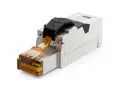 deleyCON deleyCON 1x CAT 6a Netzwerkstecker Werkzeuglos Netzwerkkabel Netzwerk-Adapter