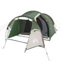 vidaXL Tunnelzelt, Campingzelt für 2 Personen Wasserdicht, Outdoor Zelt mit Abnehmbarem Überzelt, Trekkingzelt Familienzelt Camping, Grün