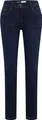 CECIL Damen Slim Leg Jeans Mid Waist Slim Fit dark blue wash