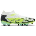 PUMA Future 9 Match Creativity FG/AG Unisex-Erwachsene Mid Boot, Yellow Alert-Mint Jelly-PUMA White-PUMA Black, 41 EU