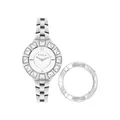 Damenuhr FURLA CLUB R4253109503 Edelstahl Weisse + Austauschbare Lunette