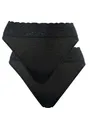 CALIDA Taillenslip Iconics Damen (2-St., 2er-Pack), schwarz