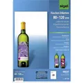 Sigel DE160 Flaschenetiketten 80 x 120 mm Papier Weiß 20 St. Permanent haftend