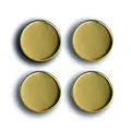 Zeller 11234 Magnet-Set, 4-TLG., extra stark, Gold, ca. Ø 2,3 x 0,9 cm