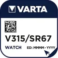 1x SR716SW SR67 315 Silberoxid Batterie Varta 1,55 V