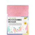 Glitter Moosgummi Mosaik, selbstklebend, 6 Bögen, ca. 15 x 20 cm, 2 mm stark, farbig sortiert