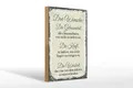 Femer GmbH Holzbild Spruch 3 Wünsche Gelassenheit Kraft 20x30cm, Sprüche Zitate Lustiges (1 St), Glatte Holzfaserplatte (MDF), vorn beschichtet