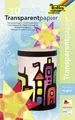 Glorex Transparentpapiermappe 42g/m² sortiert 18 x 5 cm, 10 Blatt