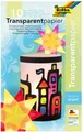 folia 810 - Mappe mit Transparentpapier, 10 farbig sortiert, 10 Blatt, 42 g/qm,