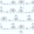Profhome Vliestapete 381131-GU Kinder Tapete Tiermotiv matt blau grau weiß 5,33 m2, leicht strukturiert, matt, (1 Rolle, 5,33 qm), Vliestapete in blau blau 0.53 m x 10.05 m