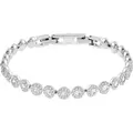 Swarovski 5071173 Armband Damen Angelic Rund Weiss Silber-Ton Rhodiniert - Silber