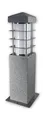 LICHT DISCOUNT Moderne LED Standleuchte in Stein Optik RS012-450 inkl. dimmbarem 9W E27 Led Leuchtmittel Gartenlampe Stehlampe Wegleuchte