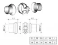 Reparatursatz, Abgasrohr Vorne von Ernst Ø 55 mm Flanschbefestigung (463089) Reparatursatz Abgasanlage