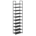 SONGMICS Schuhregal, Schuhaufbewahrung, 10 Fächer, Schuhschrank
