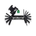 CONTEC Fahrrad-Multitool Pocket Gadget - F22 Stealth, 22 in 1, Multifunktionswerkzeug, Reparatur Set, Mini-Tool, Multi-Purpose, Innensechskant, leicht