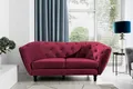 Fun Möbel Sofa Sofa Designer-Sofa Charlotte 2-Sitzer Stoff, 1 Teile