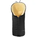 Hofbrucker Lammfell-Fußsack in Schwarz - (L)80 x (B)34 cm