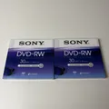Sony DVD-RW 30 min 1.4 GB  DVD Re-recordable - Neu - 2 Stück