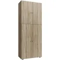 VCM Büroschrank "Lona XXL", BxHxL: 39 x 183 x 70 cm, Holzwerkstoff - braun