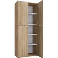 VCM Büroschrank Lona (mit Drehtüren, Sonoma-Eiche, XXl)