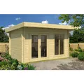 WEKA Gartenhaus "709", Holz, BxHxT: 460 x 231,2 x 360 cm (Außenmaße inkl. Dachüberstand) - braun