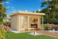 Gartenhaus Blockhaus  Pultdach 70 mm Dorset 71 460x270 cm Lasita