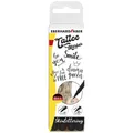 EBERHARD FABER Tattoo Marker Set SKIN LETTERING 4 Farben + Schablonen GRATIS