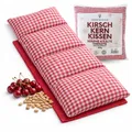 Kirschkernkissen groß – Mikrowellengeeignetes Wärmekissen Vintage Rot  50x20