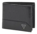 Guess Geldbörse Bifold Double Wallet, aus echtem Leder mit RFID-Blocker Schutz