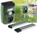 ChiliTec Solar Ultraschall Tierscheuche PIR Bewegungsmelder Hunde Katzen Vögel